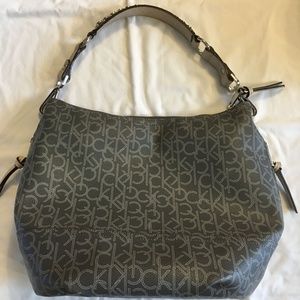 Calvin Klein Hudson Monogram Large Shoulder Hobo